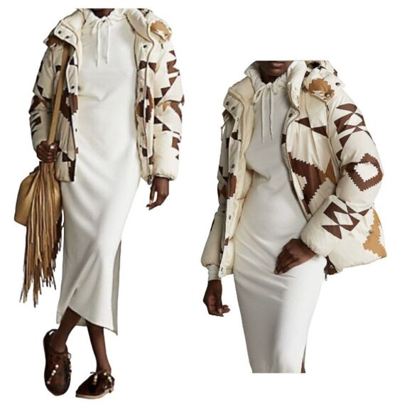 POLO RALPH LAUREN Southwestern Puffer Down Jacket Coat Aztec Down NWT $498 Small